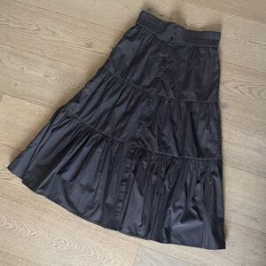 Brochu Walker Black A-Line Tiered Skirt